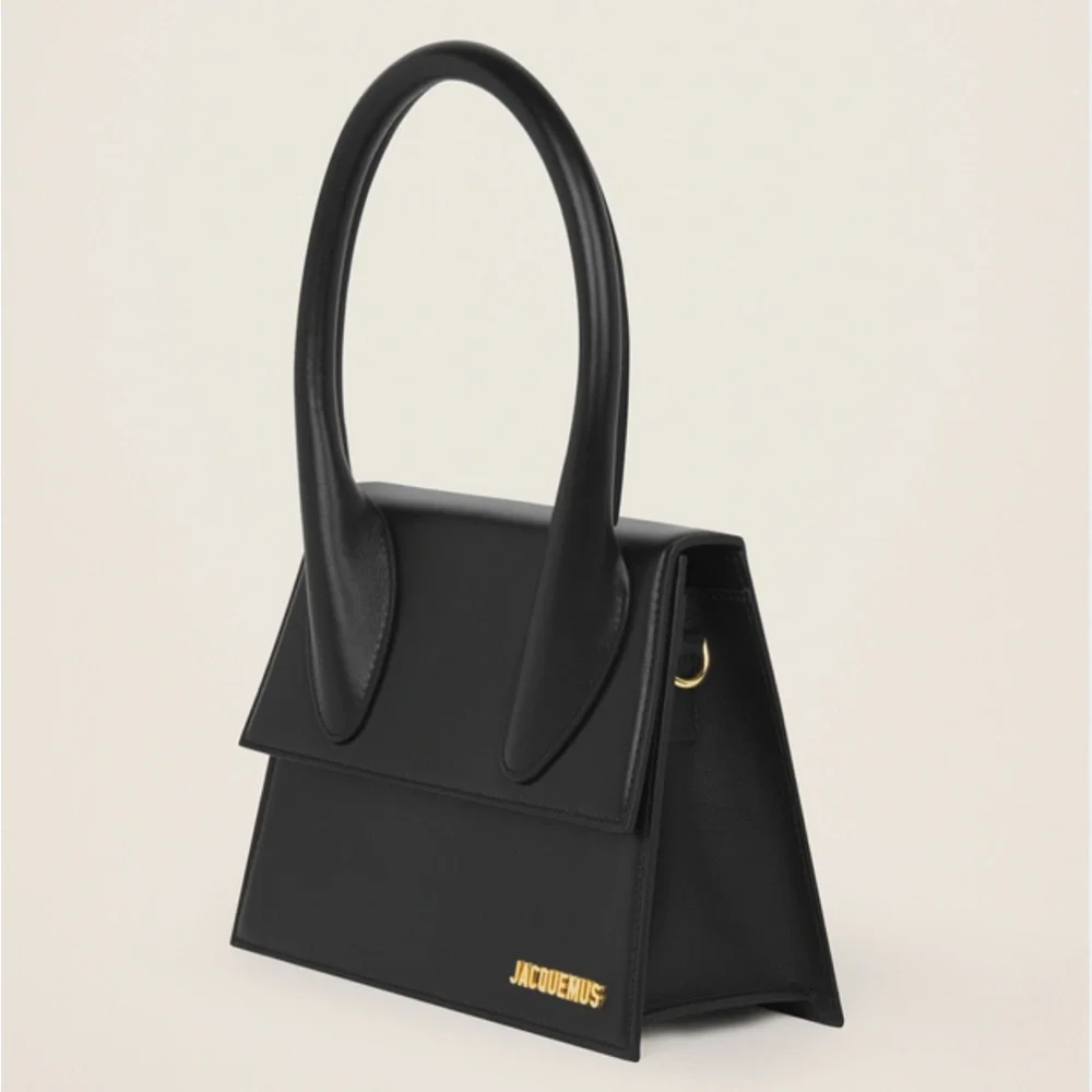 Jacquemus Black Mini Bag with Geometric Design - Picture 2 of 7
